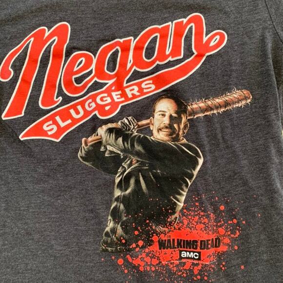 TWD Women's Size Large T-Shirt AMC Walking Dead NEGAN SLUGGERS Graphic - Picture 2 of 4